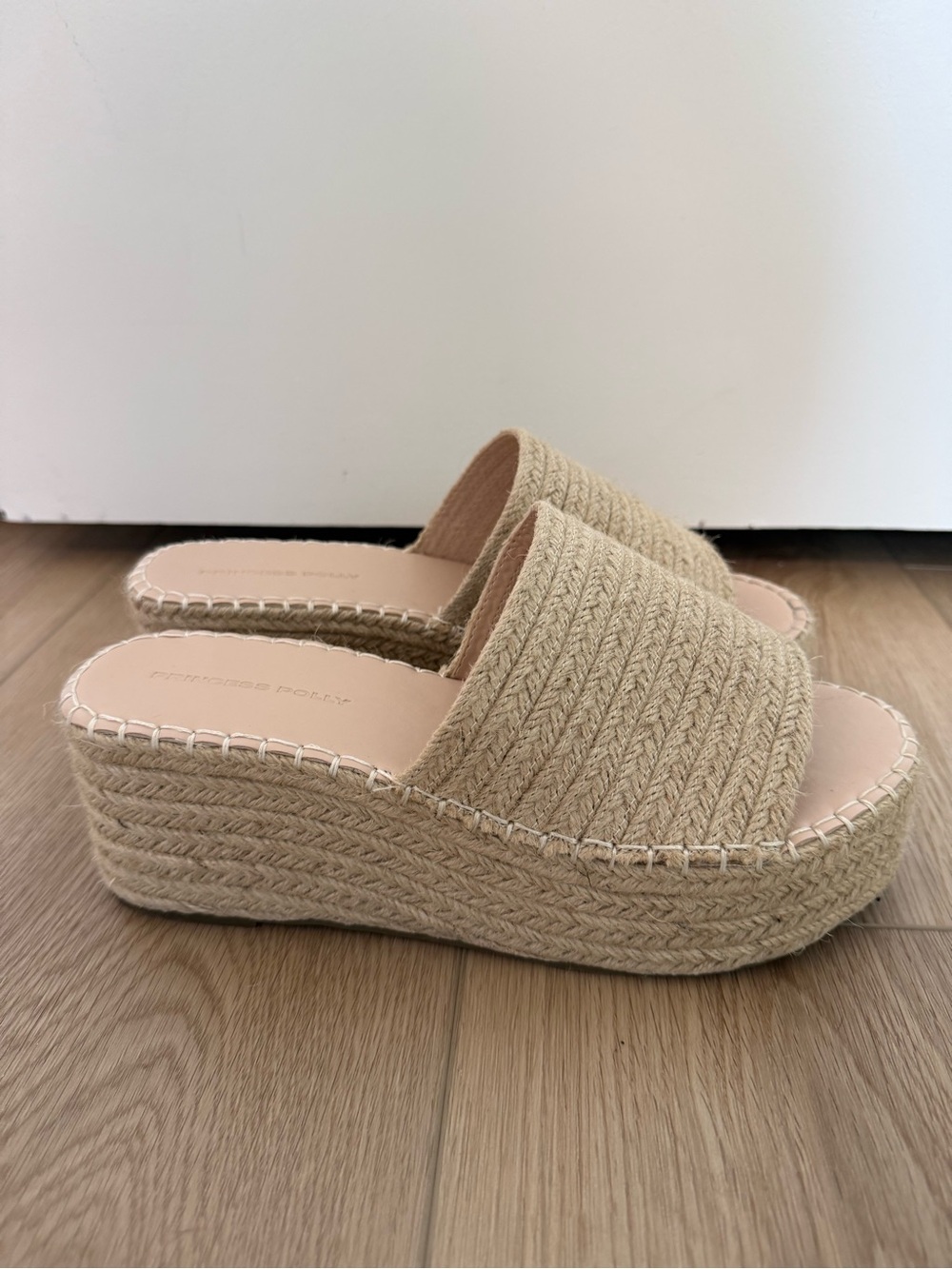 Princess Polly Barbados Platform Sandals Natural - Picture 5 of 9